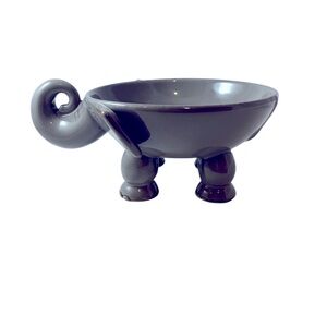 Gray Elephant Ceramic Bowl